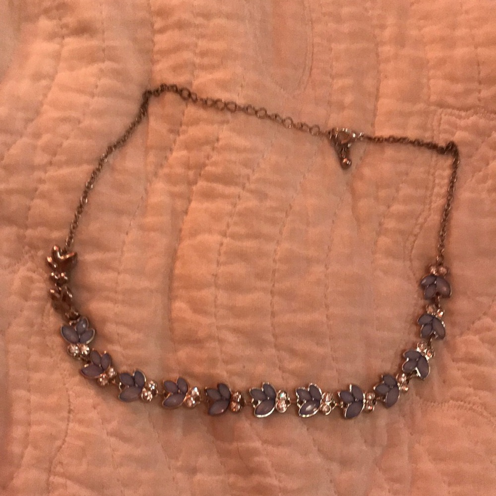 Blue Flower Necklace